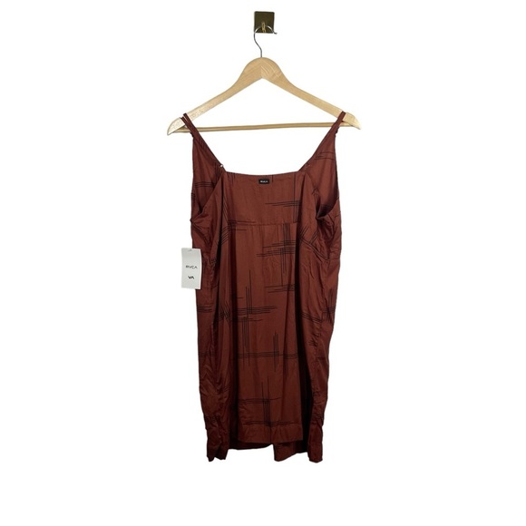 NWT RVCA Women’s Capital Knot Tank Dress in Rust Size L - Picture 10 of 17